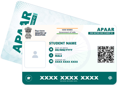 APAAR ID Student Card Graphic